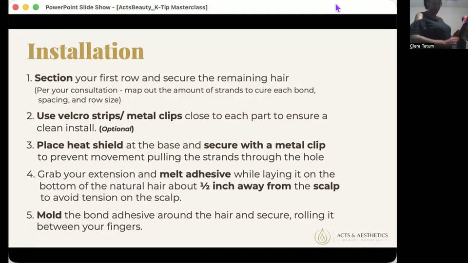 K‑Tip Extensions Masterclass — Recorded Class